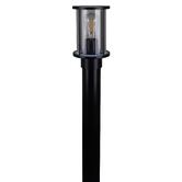 Globe Luxe Lighting Black &amp; Clear Brett Bollard Light