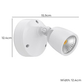Globe Luxe Lighting Farah Outdoor Wall Spotlight