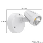 Globe Luxe Lighting Hailee Outdoor Wall Spotlight