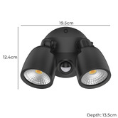 Globe Luxe Lighting Farah 2 Light Security
