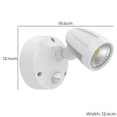 Globe Luxe Lighting Hailee Security Light
