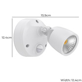 Globe Luxe Lighting Farah Security Light