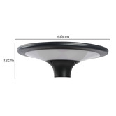 Globe Luxe Lighting Tatum Solar Powered LED Lamp Post Head