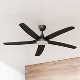 Globe Luxe Lighting 142cm Lethe DC Ceiling Fan with LED