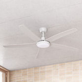 Globe Luxe Lighting 142cm Lethe DC Ceiling Fan with LED