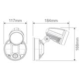 Globe Luxe Lighting Neriah LED Security Light