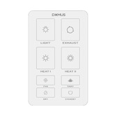 Globe Luxe Lighting Lucia 615mm 6-in-1 Bathroom Heater Exhaust Fan with LED Light