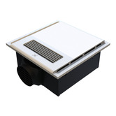 Globe Luxe Lighting Elior 390mm 4-in-1 Bathroom Heater Exhaust Fan with LED Light