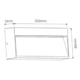 Globe Luxe Lighting Taner Rectangular 24V LED Outdoor Step Light