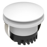 Globe Luxe Lighting Aura Aluminium Round 24V Low-Level Recessed LED Wall Light