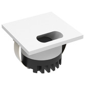 Globe Luxe Lighting Aura Aluminium Square 24V Low-Level Recessed LED Wall Light