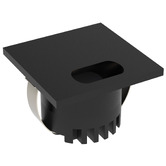Globe Luxe Lighting Aura Aluminium Square 24V Low-Level Recessed LED Wall Light