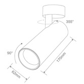 Globe Luxe Lighting Apex Pro 15 Aluminium Surface Mount LED Spotlight