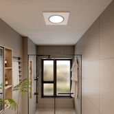 Globe Luxe Lighting Roshni 390mm 4-in-1 Bathroom Heater Exhaust Fan with LED Light