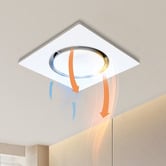 Globe Luxe Lighting Roshni 390mm 4-in-1 Bathroom Heater Exhaust Fan with LED Light