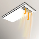 Globe Luxe Lighting Gerel 615mm 4-in-1 Bathroom Heater Exhaust Fan with LED Light