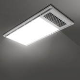 Globe Luxe Lighting Gerel 615mm 4-in-1 Bathroom Heater Exhaust Fan with LED Light