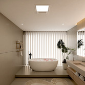 Globe Luxe Lighting Elior 390mm 4-in-1 Bathroom Heater Exhaust Fan with LED Light