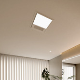 Globe Luxe Lighting Elior 390mm 4-in-1 Bathroom Heater Exhaust Fan with LED Light