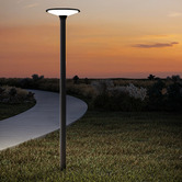 Globe Luxe Lighting Tatum Solar Powered LED Lamp Post Head