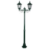 Globe Luxe Lighting Xavien Powder-Coated Die-Cast Aluminium 205cm 2-Light Lamp Post
