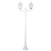 Globe Luxe Lighting Xavien Powder-Coated Die-Cast Aluminium 205cm 2-Light Lamp Post