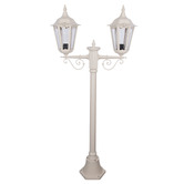 Globe Luxe Lighting Xavien Powder-Coated Die-Cast Aluminium 143cm 2-Light Lamp Post