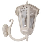 Globe Luxe Lighting Xavien Powder-Coated Die-Cast Aluminium Upward Outdoor Wall Light