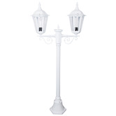 Globe Luxe Lighting Xavien Powder-Coated Die-Cast Aluminium 143cm 2-Light Lamp Post
