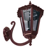 Globe Luxe Lighting Xavien Powder-Coated Die-Cast Aluminium Upward Outdoor Wall Light