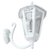 Globe Luxe Lighting Xavien Powder-Coated Die-Cast Aluminium Upward Outdoor Wall Light