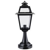 Globe Luxe Lighting Zorelle Powder-Coated Die-Cast Aluminium Post Top Light