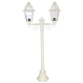 Globe Luxe Lighting Zorelle Powder-Coated Die-Cast Aluminium 141cm 2-Light Lamp Post