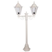 Globe Luxe Lighting Halcyon Powder-Coated Die-Cast Aluminium 144cm 2-Light Lamp Post