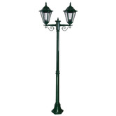 Globe Luxe Lighting Halcyon Powder-Coated Die-Cast Aluminium 209cm 2-Light Lamp Post