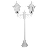 Globe Luxe Lighting Halcyon Powder-Coated Die-Cast Aluminium 144cm 2-Light Lamp Post