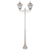 Globe Luxe Lighting Halcyon Powder-Coated Die-Cast Aluminium 209cm 2-Light Lamp Post