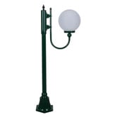 Globe Luxe Lighting Prescot Powder-Coated Die-Cast Aluminium 126cm Lamp Post