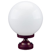 Globe Luxe Lighting Quinlan Powder-Coated Die-Cast Aluminium Post Top Light