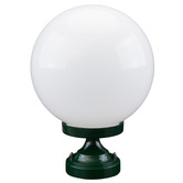 Globe Luxe Lighting Quinlan Powder-Coated Die-Cast Aluminium Post Top Light