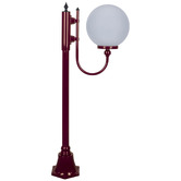 Globe Luxe Lighting Prescot Powder-Coated Die-Cast Aluminium 126cm Lamp Post