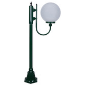 Globe Luxe Lighting Prescot Powder-Coated Die-Cast Aluminium 126cm Lamp Post
