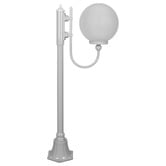Globe Luxe Lighting Prescot Powder-Coated Die-Cast Aluminium 126cm Lamp Post