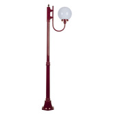 Globe Luxe Lighting Prescot Powder-Coated Die-Cast Aluminium 189cm Lamp Post