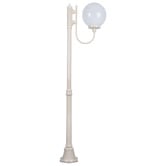 Globe Luxe Lighting Prescot Powder-Coated Die-Cast Aluminium 189cm Lamp Post