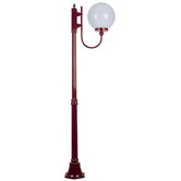 Globe Luxe Lighting Prescot Powder-Coated Die-Cast Aluminium 189cm Lamp Post