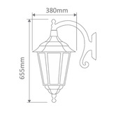 Globe Luxe Lighting Xavien Powder-Coated Die-Cast Aluminium Downward Outdoor Wall Light