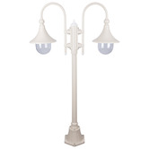 Globe Luxe Lighting Tavira Powder-Coated Die-Cast Aluminium 2-Light Lamp Post
