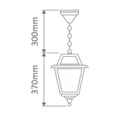 Globe Luxe Lighting Zorelle Outdoor Pendant Light