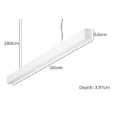 Globe Luxe Lighting Cordova Aluminium Cool White LED Pendant Light